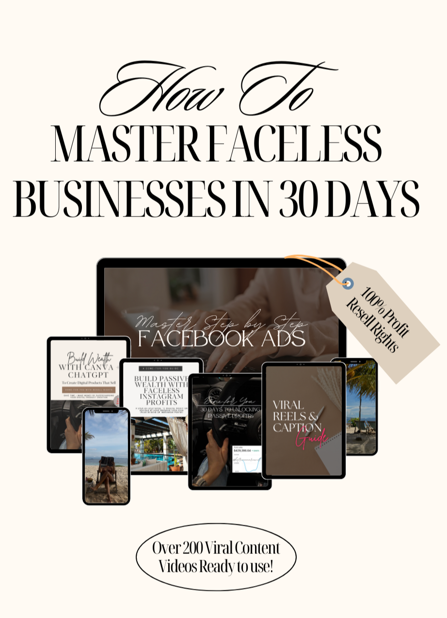 Master Faceless Business In 30 Days